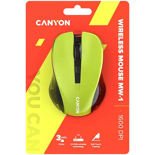 CANYON mouse MW-1 Wireless Yellow