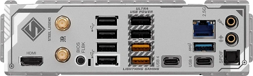 Матплата ASRock X870 Steel Legend WiFi, AM5, ATX, 4DDR-5, 2xPCI-Ex16,4SATA, 3xM.2,HDMI,2xUSB-C,15USB