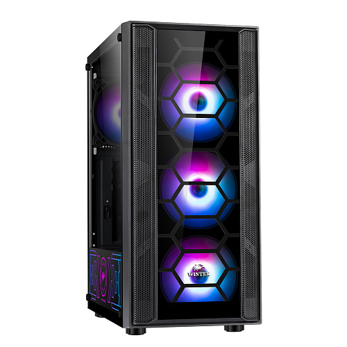 Корпус Wintek Galaxy F507 TG, Midi Tower, ATX, Black, 2x3.5"/2x2.5", 2xUSB, USB3.0