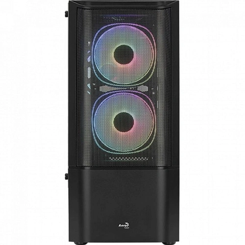 Корпус AeroCool Quantum Mesh-G-BK-v3, Midi Tower, ATX, Black, 2x3.5"/2x2.5", USB, 2xUSB3.0, RGB