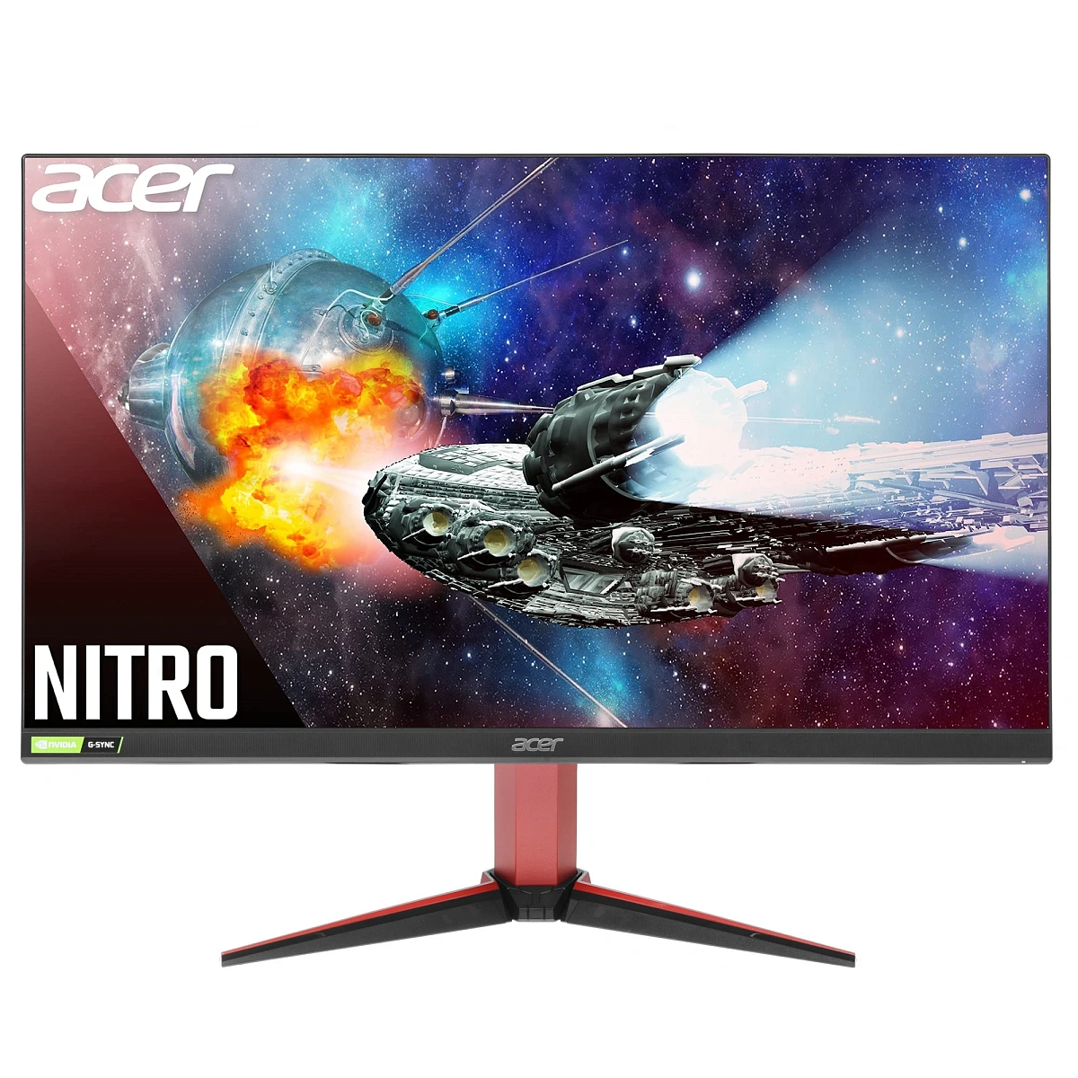 Монитор 25" Acer Nitro VG252QSbmiipx, Black-Red, IPS, 1920x1080@165Hz, 400кд/м2,1000:1,2ms,2xHDMI,DP