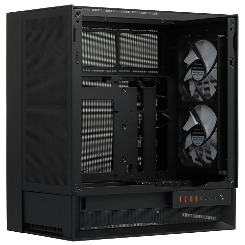 Корпус Cougar OmnyX, Midi Tower, ATX, Black, 2x3.5"/2x2.5" HDD, 4xUSB3.0, 2xUSB-C