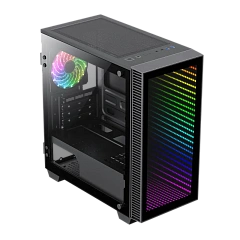 Корпус GameMax Mini Abyss MFG.H608, Mini Tower, m-ATX, Black, 2x3.5"/2x2.5", 2xUSB3.0