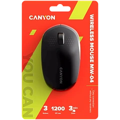 CANYON mouse MW-04 3buttons BT Wireless Black