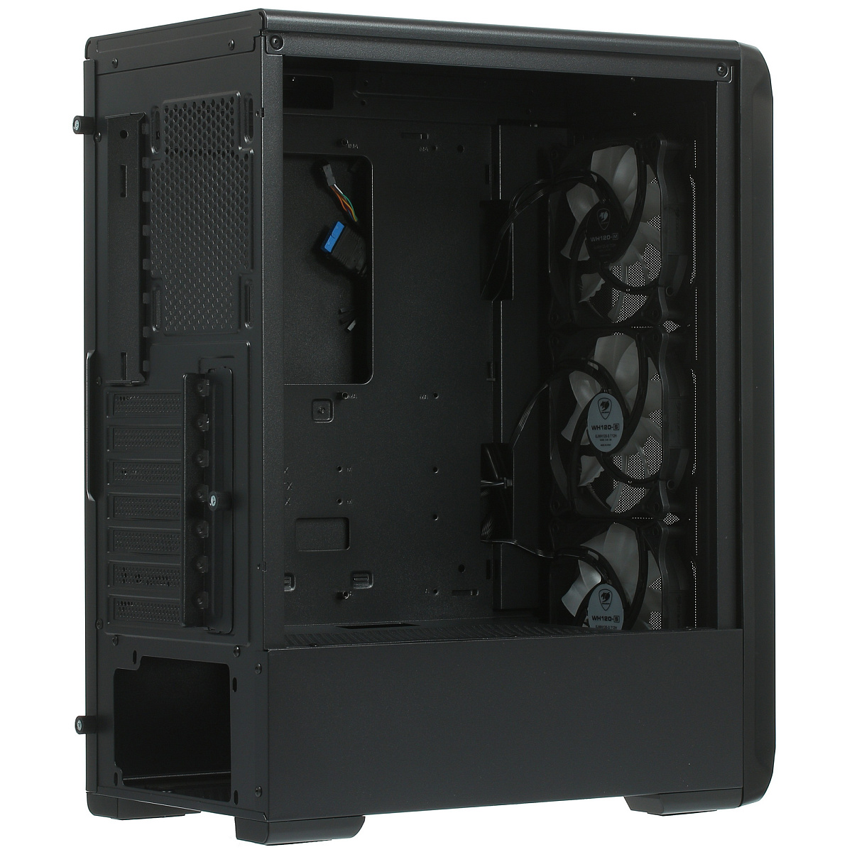 Корпус Cougar Archon 2 RGB, Midi Tower, m-ATX, ATX, Black, 2x3.5"/3x2.5", USB2.0, 2xUSB3.0