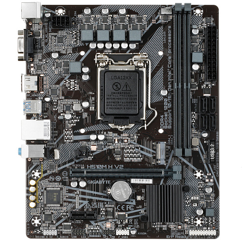 Матплата Gigabyte H510M H V2, iH470, S1200, mATX, 2DDR-4, 1xPCI-Ex16, 2SATA, 1xM.2, VGA, HDMI, 10USB