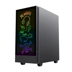 Корпус GameMax Kreator (MFG.A3612), Midi Tower, ATX, Black, 2x3.5"/2x2.5", USB2.0, USB3.0