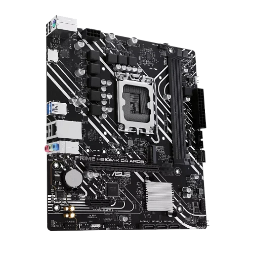 Матплата Asus Prime H610M-R D4-SI, iH610, S1700,mATX,2DDR-4,1xPCI-Ex16,4SATA,M.2,VGA,DVI,HDMI,10USB