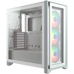 Corsair iCUE 4000X RGB Tempered Glass Mid-Tower, White