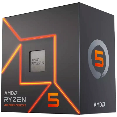 AMD CPU Desktop Ryzen 5 6C/12T 7600 (5.2GHz Max, 38MB,65W,AM5) box, with Radeon Graphics and Wraith Stealth Cooler