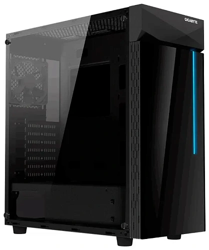 Корпус Gigabyte GB-C200G, Midi Tower, ATX, Black, 2x3.5"/2x2.5", 2xUSB3.0, RGB