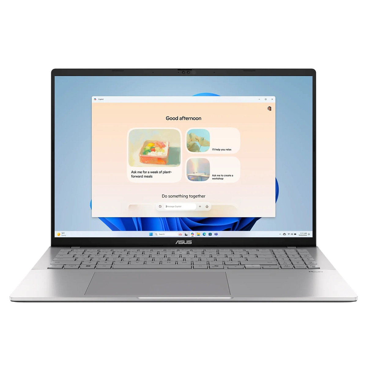 Ноутбук Asus/Vivobook S16 / S3607VA-RP097W/1г/Core 5/210H/2,2 GHz/16 Gb/M.2 PCIe SSD/512 Gb/No ODD/Graphics/UHD/256 Mb/16 ''/1920x1200/Windows 11/Home