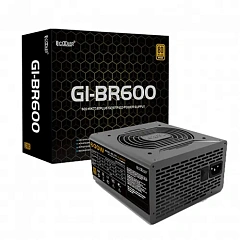 БП ATX 600W PCCooler GI-BR600, Bronze, 20+4/20+4+8/24+4/24+8, 12cm, 2x6+2p PCI-E