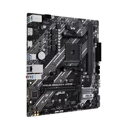 Материнская плата ASUS PRIME B550M-K ARGB AM4 2xDDR4 4xSATA3 RAID 2xM.2 HDMI DP mATX 1 Type-C