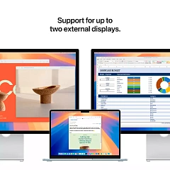 13-inch MacBook Air: Apple M4 chip with 10-core CPU and 10-core GPU, 24GB, 512GB SSD - Silver,Model A3240