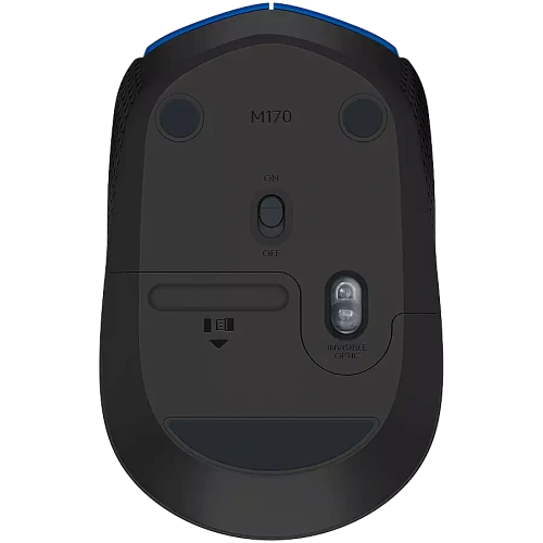 Мышь беспроводная Logitech M171 Blue (синяя, оптическая, 1000dpi, 2.4 GHz/USB-ресивер) (M/N: M-R0060 / C-U0010)