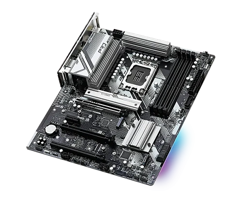 Матплата ASRock B760 Pro RS, iB760, S1700, ATX, 4DDR-5, 3xPCI-Ex16, 4SATA, 3xM.2, HDMI, DP, 13USB