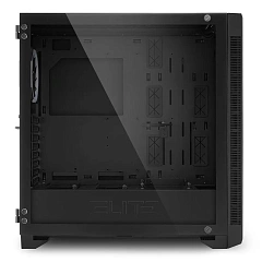 Корпус Sharkoon ELITE SHARK CA200M, Midi Tower, E-ATX, Black, 4x3.5"/7x2.5", 2xUSB2.0, 2xUSB3.0