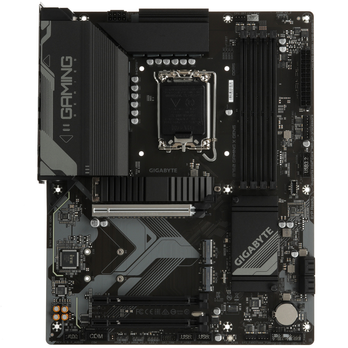 Матплата Gigabyte B760 Gaming X Gen5, iB760, S1700, ATX, 4DDR-5, 3PCI-Ex16,4SATA,3xM.2,HDMI,DP,16USB