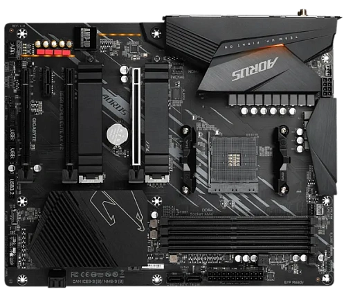 Матплата Gigabyte GA-B550 Aorus Elite AX V2, AM4, ATX, 4DDR-4, 3xPCI-Ex16, 4SATA,2xM.2,HDMI,DP,11USB