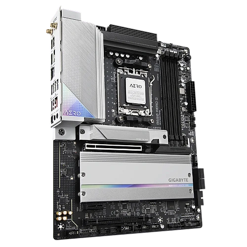 Матплата Gigabyte B650 Aero G, AM5, ATX, 4DDR-5, 2хPCI-Ex16, 4SATA, 3xM.2, HDMI, 14USB