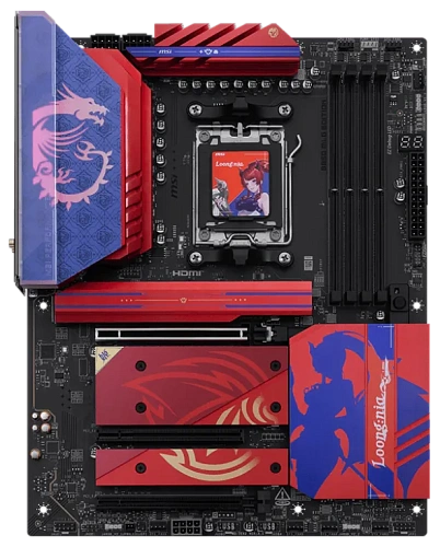 Материнская плата MSI B850 MLG EDITION AM5 4xDDR5 4xSATA3 RAID 4xM.2 HDMI 3xType-C ATX