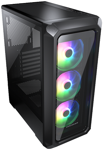 Корпус Cougar Archon 2 RGB, Midi Tower, m-ATX, ATX, Black, 2x3.5"/3x2.5", USB2.0, 2xUSB3.0