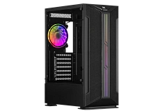 Корпус 2E Gaming Hunter GH1, Midi Tower, ATX, Black, 2x3.5"/2x2.5", 2xUSB2.0, USB3.0
