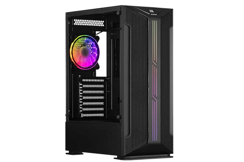 Корпус 2E Gaming Hunter GH1, Midi Tower, ATX, Black, 2x3.5"/2x2.5", 2xUSB2.0, USB3.0