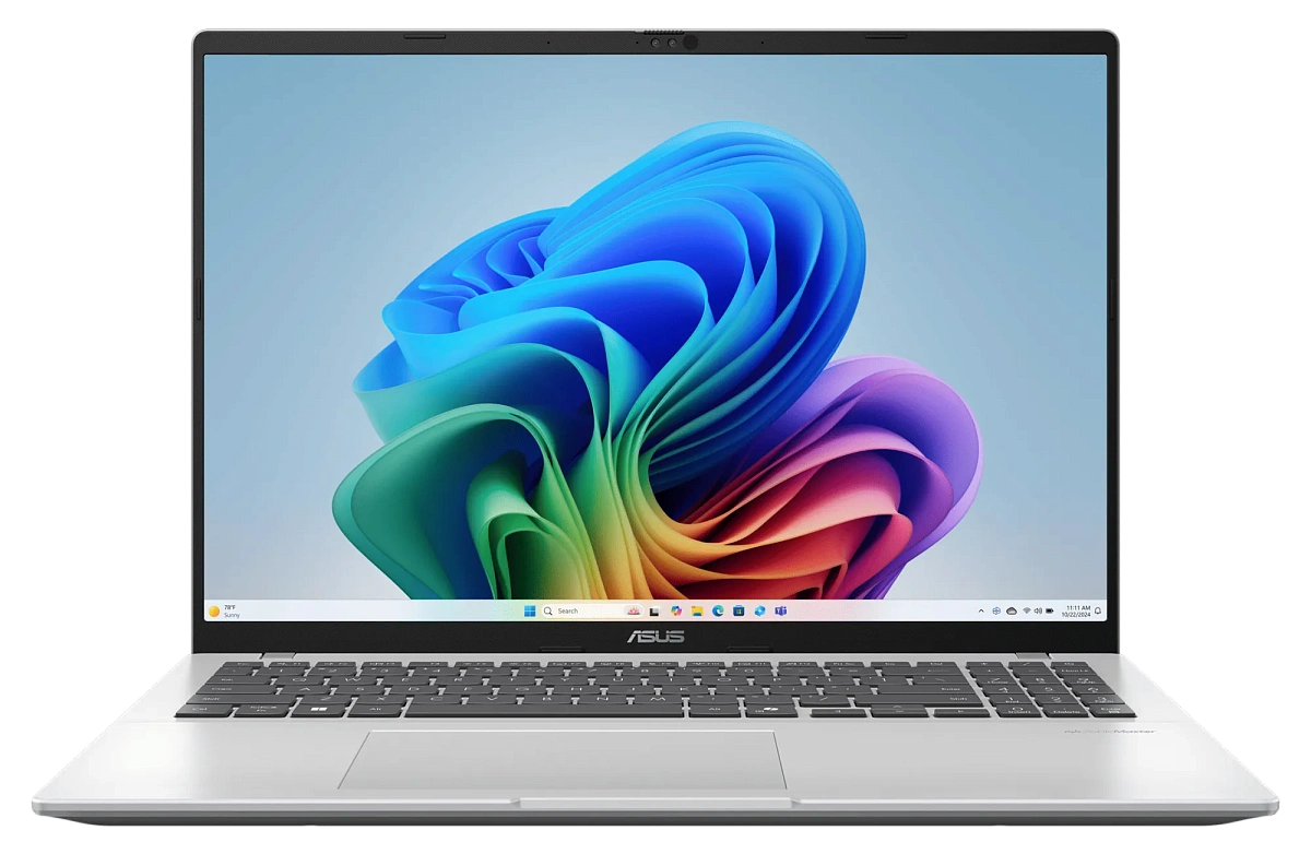 Ноутбук Asus 90NB15F2-M005M0 Vivobook 16 M1607KA-MB063W 16" WUXGA(1920x1200) IPS/AMD Ryzen AI 5 340 up to 4,8GHz (6C)/16GB/512GB/AMDRadeonGraphics/Wi-Fi 6/BT5.3/IR+FHD Camera/BKLT/Windows 11 Home/1Y/Cool Silver