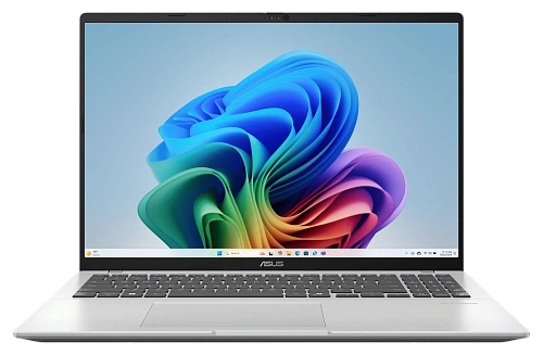 Ноутбук Asus 90NB15F2-M005M0 Vivobook 16 M1607KA-MB063W 16" WUXGA(1920x1200) IPS/AMD Ryzen AI 5 340 up to 4,8GHz (6C)/16GB/512GB/AMDRadeonGraphics/Wi-Fi 6/BT5.3/IR+FHD Camera/BKLT/Windows 11 Home/1Y/Cool Silver