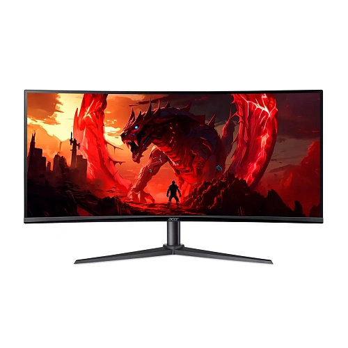 Монитор 34" Acer Nitro ED340CUS3bmiipx Curved, Black-Red,VA,3440x1440@180Hz,250кд/м2,4000:1,1ms,HDMI
