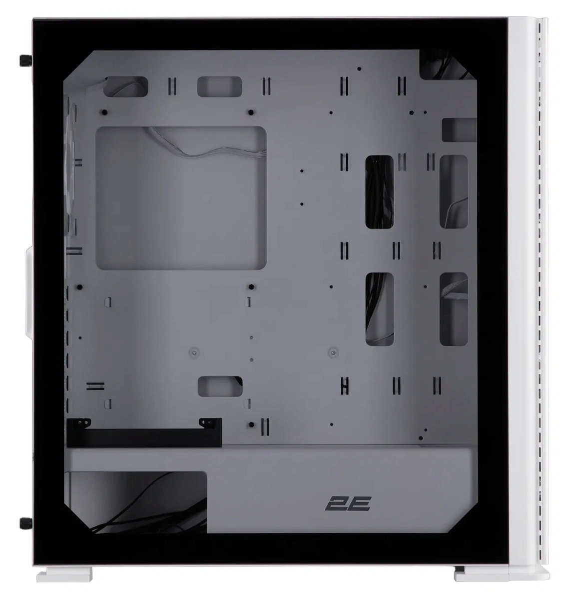 Корпус 2E Gaming Vertex GI01W, Midi Tower, E-ATX, White, 2x3.5"/2x2.5", 2xUSB3.0, USB-C, RGB