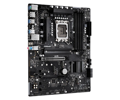 Матплата ASRock H670 PG Riptide, iH670, S1700, ATX, 4DDR-4, 2xPCI-Ex16, 4SATA, 3xM.2, HDMI, DP,15USB