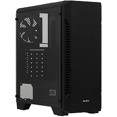 Корпус Zalman S3 TG, Midi Tower, ATX, Black, 2x3.5"/2x2.5", 2xUSB, USB3.0