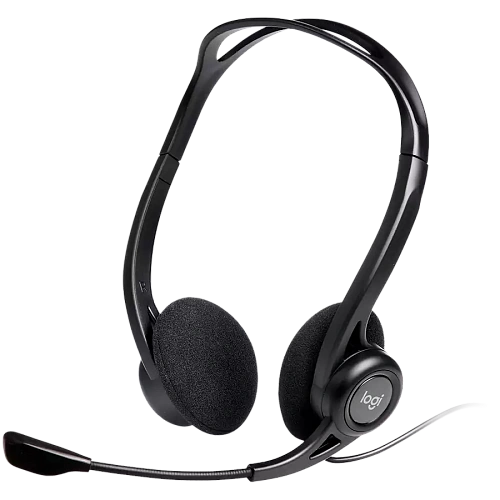 Гарнитура Logitech PC960 (USB, элементы управления на кабеле, кабель 2.4м) (M/N: A00091)