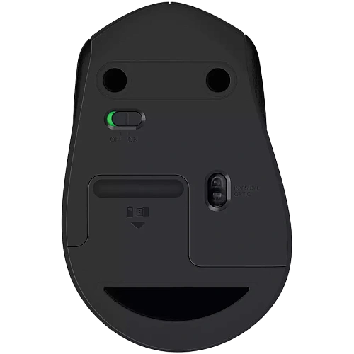 Мышь беспроводная Logitech M330 Silent Plus Black (черная, оптическая, 1000dpi, 2.4 GHz/USB-ресивер, бесшумная, под правую руку) (M/N: M-R0051 / C-U0010)