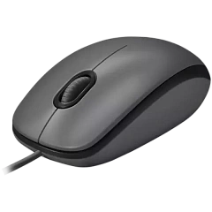 Мышь Logitech M100, Black, Wired, Optical, 1000dpi, USB