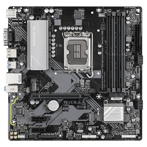 Матплата Gigabyte B760M D3HP DDR4, iB760, S1700,mATX,4DDR-4,1xPCI-Ex16,4SATA,2xM.2,VGA,HDMI,DP,17USB