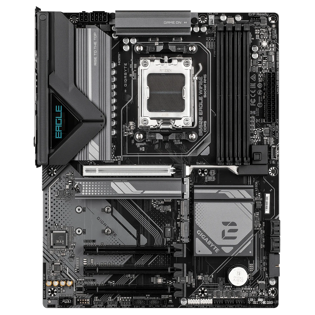 Матплата Gigabyte B650E Eagle WF6E, AM5, ATX, 4DDR-5, 4хPCI-Ex16, 4SATA, 3xM.2, HDMI, DP, 16USB