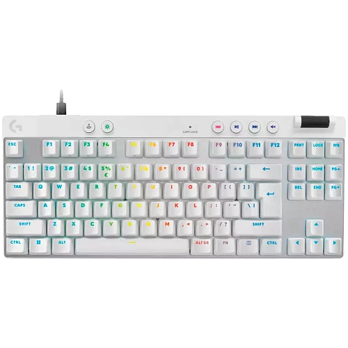LOGITECH G PRO X TKL RAPID Gaming Keyboard - WHITE - US INT'L - USB - EMEA28i-935 - LINEAR