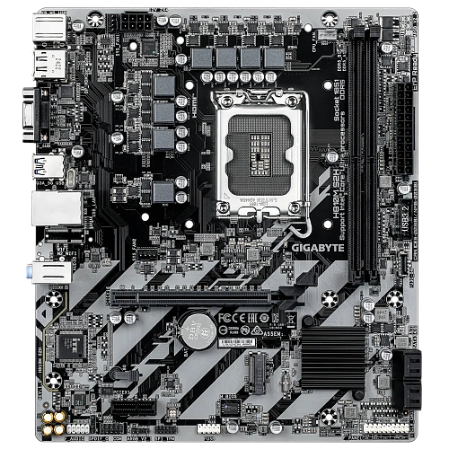 Матплата Gigabyte H810M S2H, H810, S1851, mATX, 2DDR-5, 1xPCI-Ex16, 4xSATA3, 1xM.2,VGA,DP,HDMI,11USB