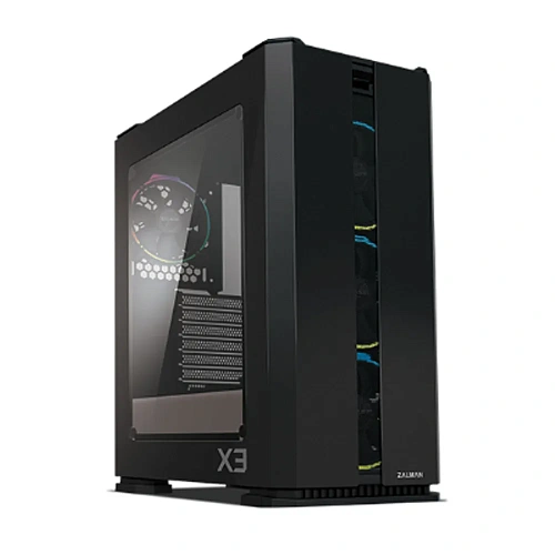 Корпус Zalman X3, Midi Tower, ATX, Black, 2x3.5"/2x2.5", 2xUSB, 2xUSB3.0, RGB