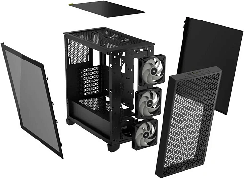 Corsair 3000D RGB Tempered Glass Mid-Tower, Black