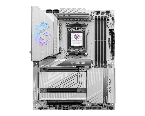 Матплата MSI MPG X870E Edge TI WiFi, AM5, ATX, 4DDR-5, 3хPCI-Ex16, 4SATA, 4xM.2, HDMI, 2xUSB-C,30USB
