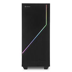 Корпус Sharkoon RGB Flow, Midi Tower, ATX, Black, 2x3.5"/6x2.5", USB2.0, 2xUSB3.0
