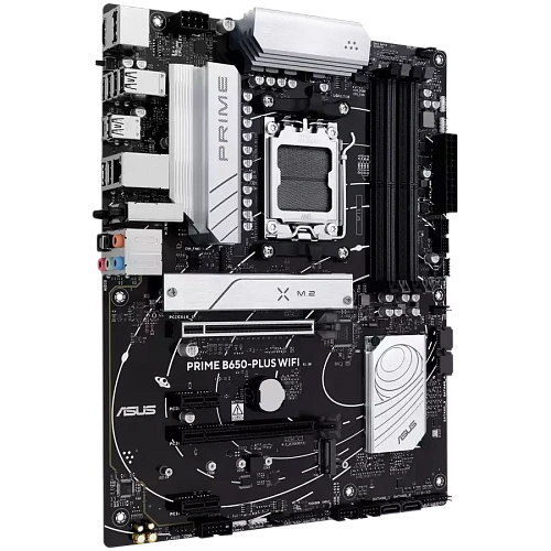 ASUS Main Board Desktop AMD Socket AM5 AMD B650 Chipset 4 x DIMM, Max. 192GB, DDR5 1 x DisplayPort 1 x HDMI port1 xWi-Fi Module 2 x M.2 slots 4 x SATA ATX Form Factor