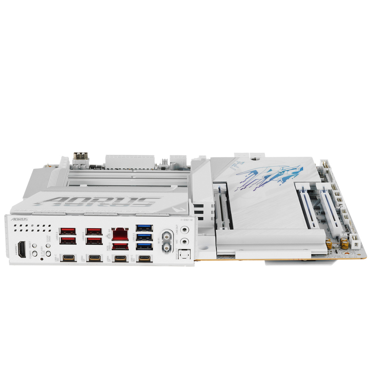 Матплата Gigabyte X870E Aorus Pro X3D ICE, AM5, ATX, 4DDR-5, 3хPCI-Ex16,4SATA,4xM.2,HDMI,USB-C,21USB