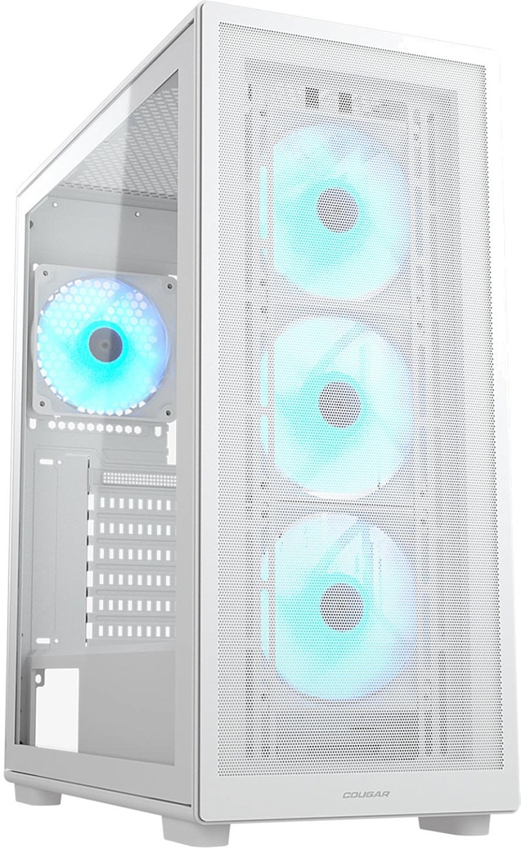 Корпус Cougar MX220 RGB, Midi Tower, ATX, White, 2x3.5"/2x2.5", 2xUSB3.0, USB-C