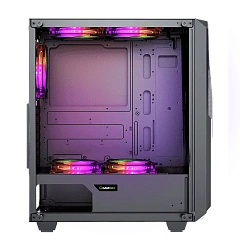 Корпус GameMax Revolt (MFG.3606), Midi Tower, ATX, Black, 2x3.5"/2x2.5", USB2.0, USB3.0